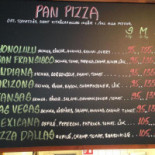 Järnvägs Pizzeria Meny