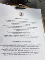 Docklands menu