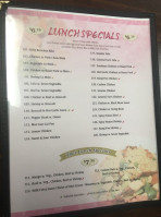 Asian Yummy menu