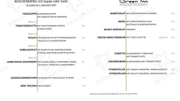 Green Inn menu