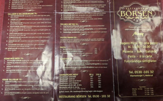 Borsen menu