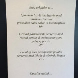 Ronny Perssons Golfrestaurang Meny