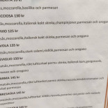 Bella Luna Italiana Restaurang Meny