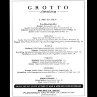 Grotto Downtown Houston menu