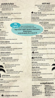 The Cove Of Twin Falls menu