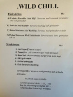 Wild Chili menu