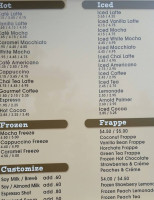 Drinx menu