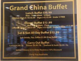 Grand China Buffet food