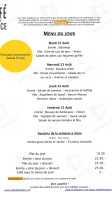 Cafe De La Place menu