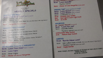 El Patron menu