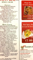 Arklow Chinese Takeaway menu