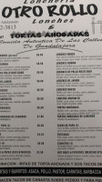 Loncheria Otro Roll menu