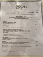 The Bistro At La Tourelle menu