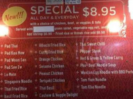 Thai Box (allen, Tx) menu