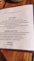 Koliba Na Vršku menu