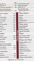 Las Rejas menu