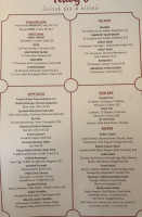 Ruby's Oyster Bar and Bistro menu