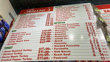 Russo's Mozzarella And Pasta menu