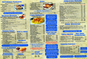 Atlantis Diner menu