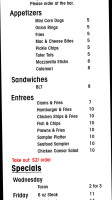 Snoqualmie Valley Eagles menu