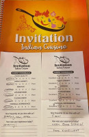 Invitation Indian Cuisine food