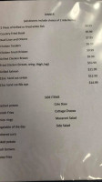 M M Diner menu