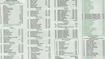 Golden City menu