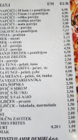 Demiri menu