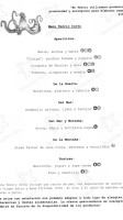 Teòric Taverna Gastronòmica menu