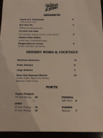 William Henry Steakhouse menu