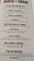 Athletic Club Oakland menu