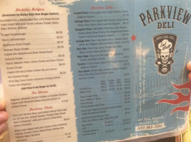 Parkview Grocery Deli menu