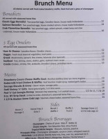 The Reef Restaurant menu