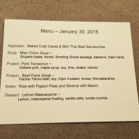 Chef Jj's Back Yard menu