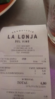 Vermutería La Lonja Del Vino food