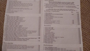 Pizzeria La Toscana menu