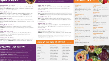 Vitality Bowls Castro Valley menu