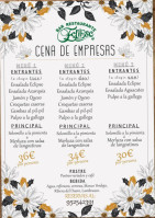 Bar Restaurante Eclipse menu