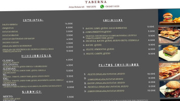 Izar Zuria Taberna food