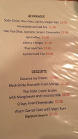 Up Thai menu