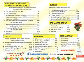 Gayosso's Mexican Food menu