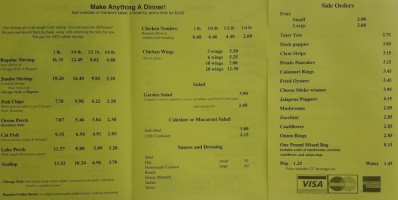 South Side Shrimp menu