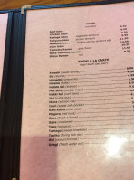 Bay Sushi menu