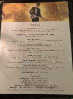 Oregon Cabaret Theatre menu