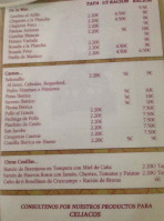 Los Remedios menu