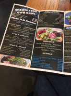 Naked Fins menu