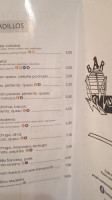 Modern menu