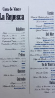 La Repesca Casa De Vinos menu