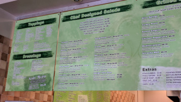 Designer Greens Orlando menu