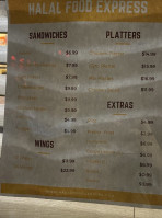 Halal Food Express menu